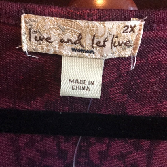 Live and let live 2X asymmetric tunic - Picture 5 of 6